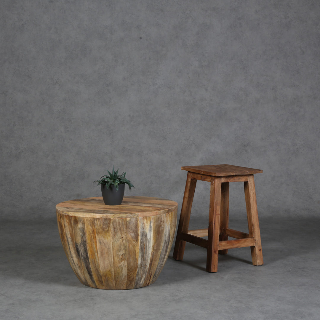 Solid wood Torino round coffee table
