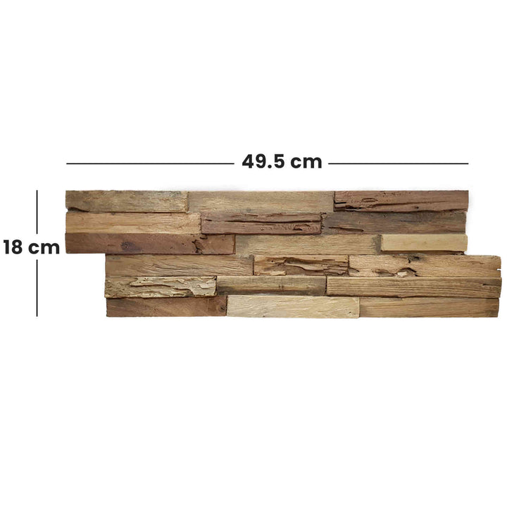 Wood wall paneling Natural Coral