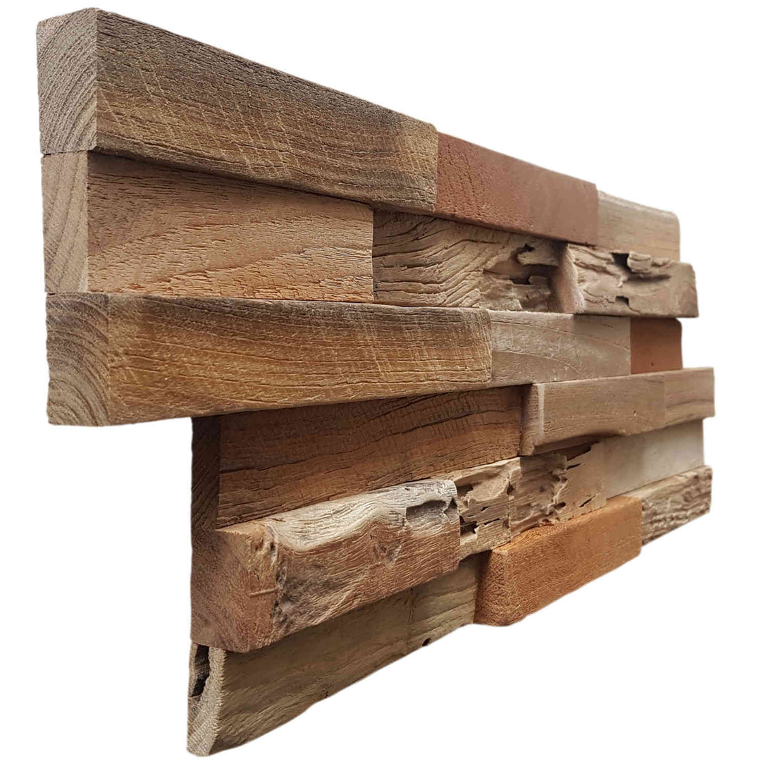 Wood wall paneling Natural Coral