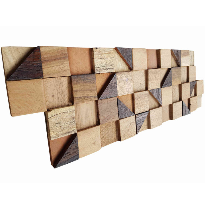 Wood wall paneling Pyramid Cube
