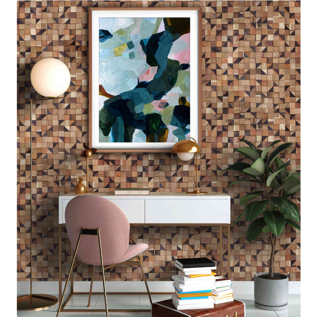 Wood wall paneling Pyramid Cube