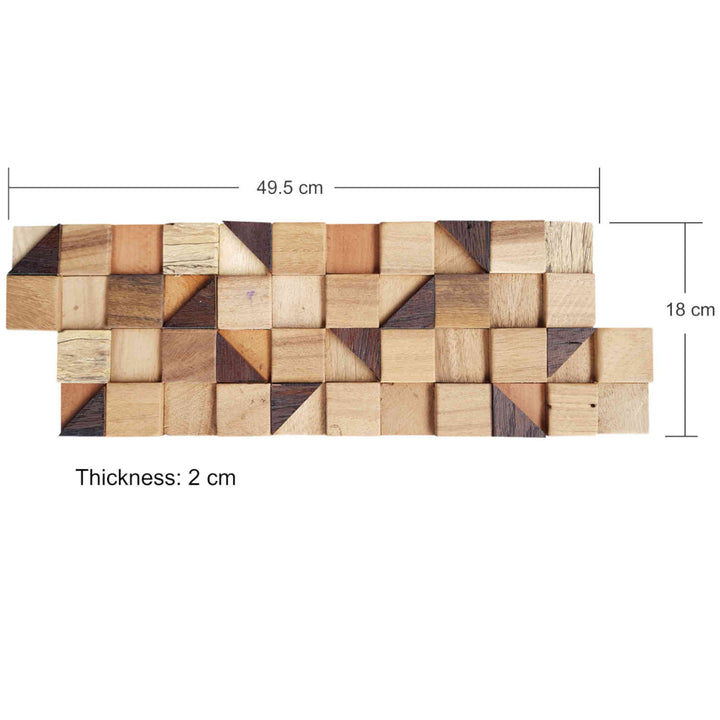 Wood wall paneling Pyramid Cube