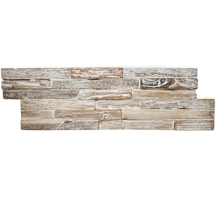 Wood wall paneling White Washed Coral
