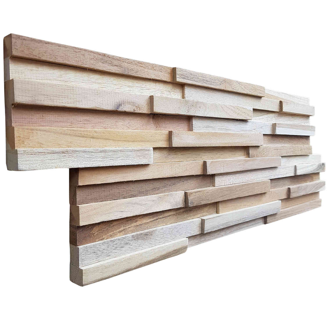 Wood wall paneling Natural Ripple
