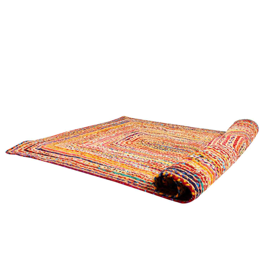 Jute rug Esha colorful