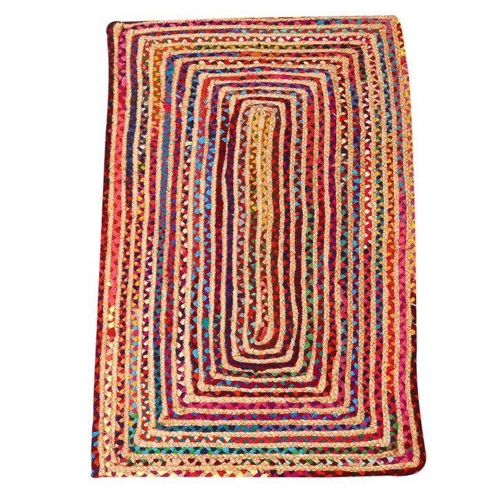 Jute rug Esha colorful