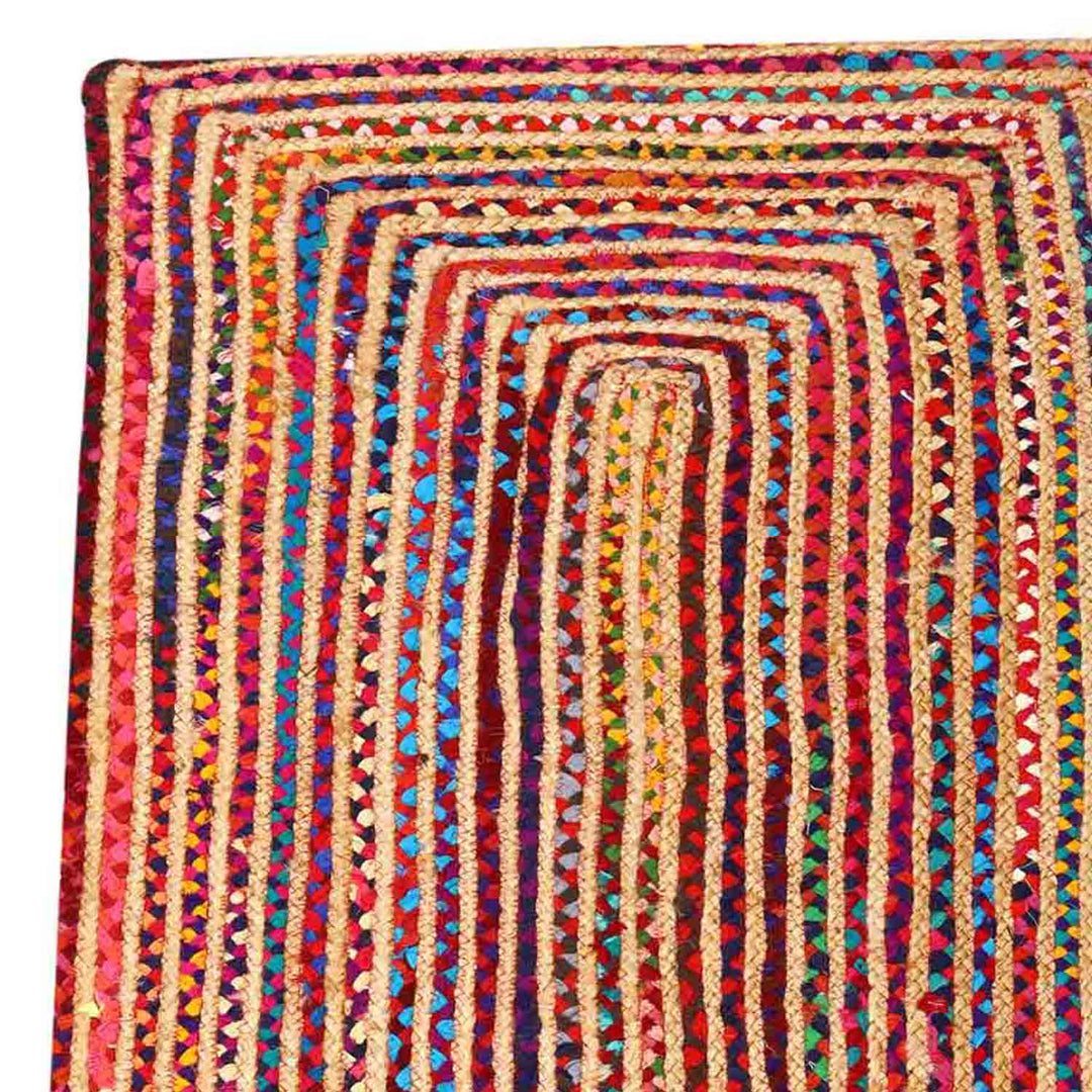 Jute rug Esha colorful