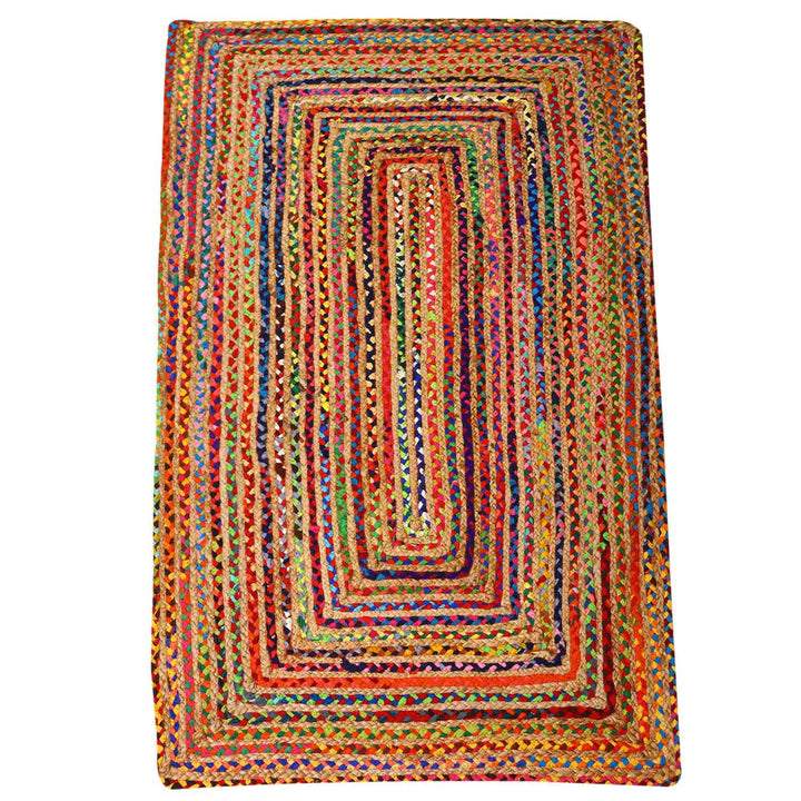 Jute rug Esha colorful