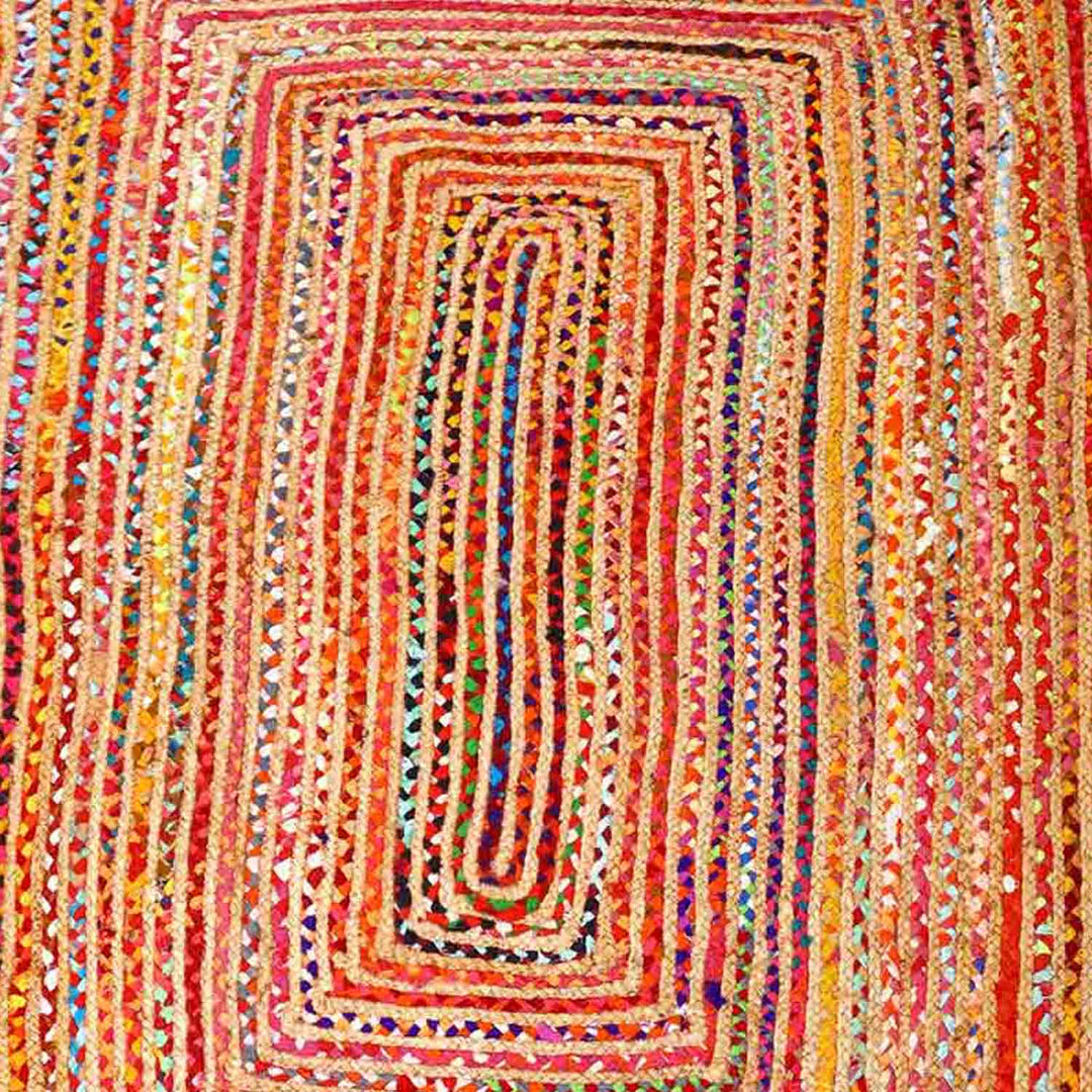 Jute rug Esha colorful