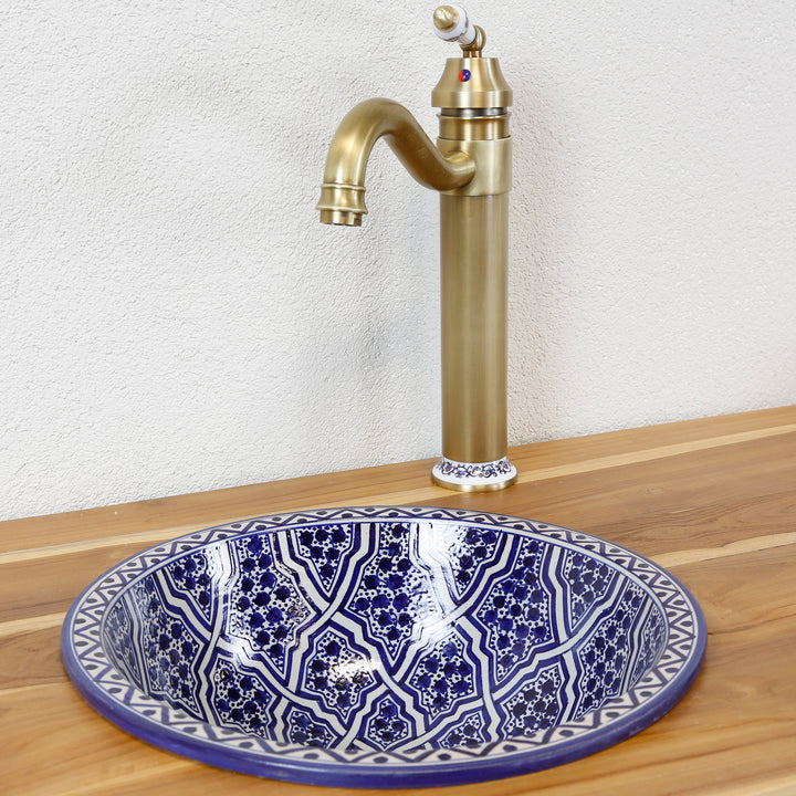 Hand-painted sink