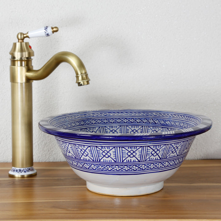 Countertop sink, round