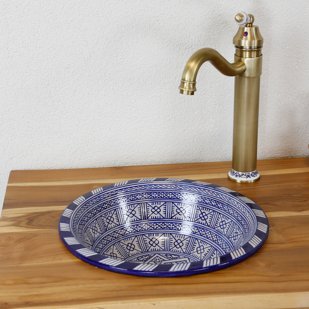 Countertop sink, round
