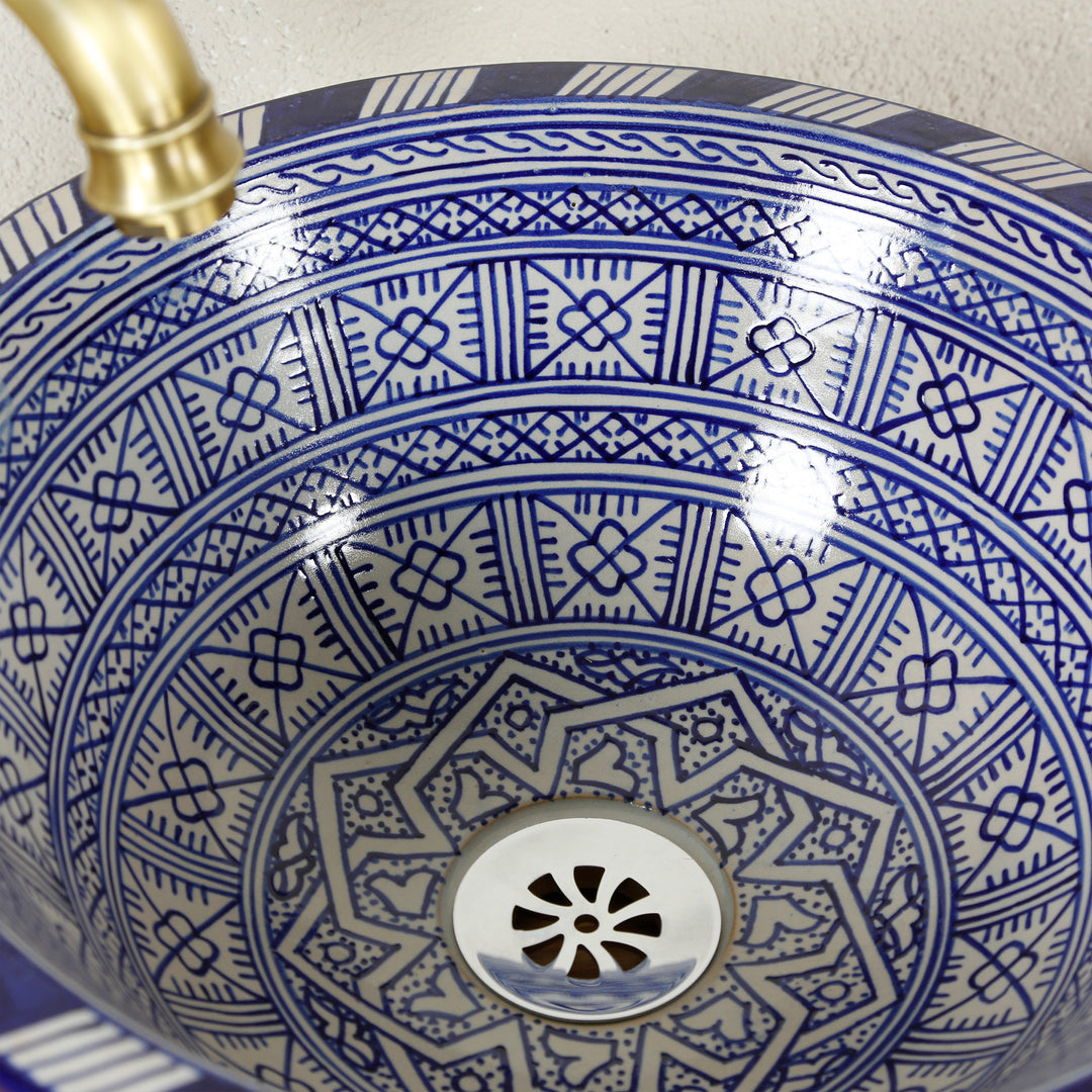 Countertop sink, round