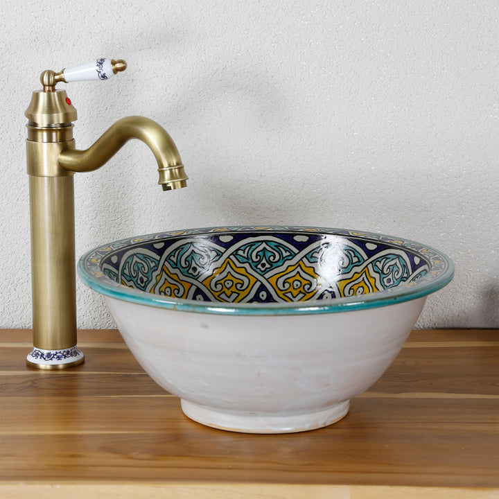 Countertop sink, round