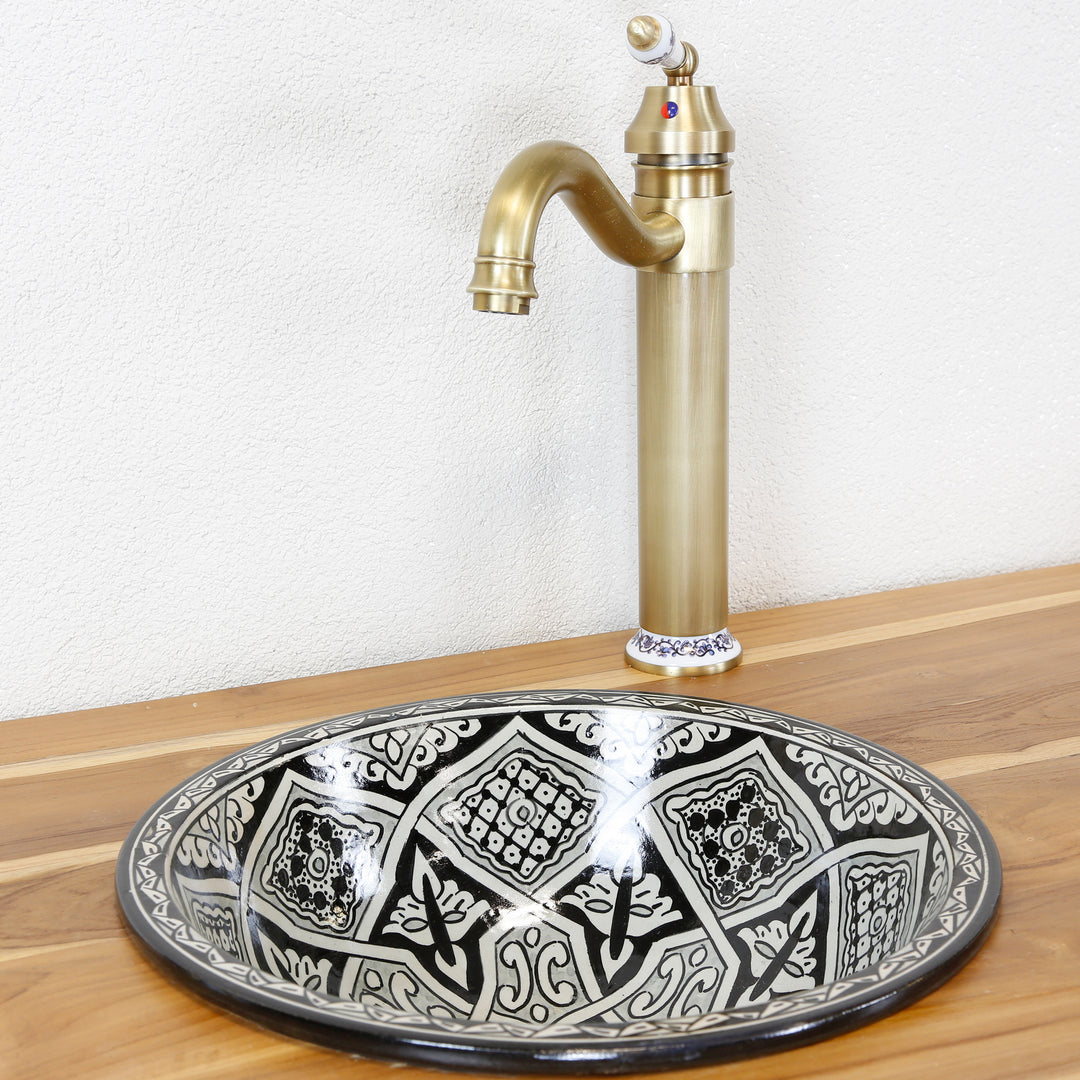 Black sink