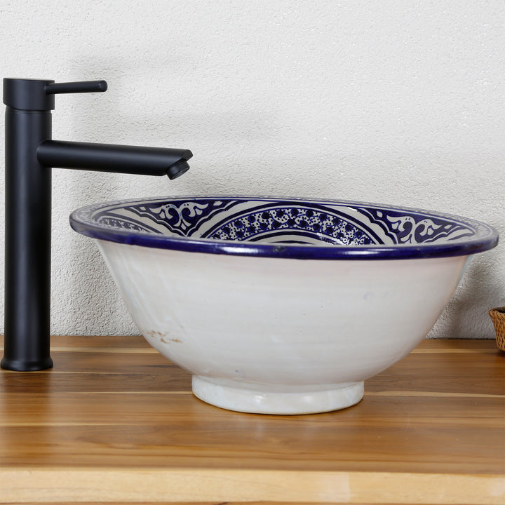 Countertop sink, round