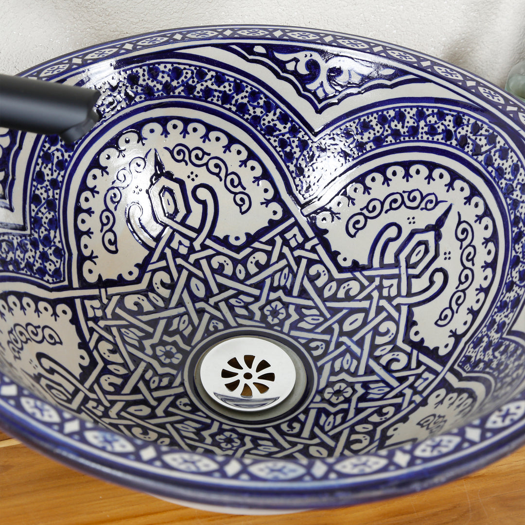 Countertop sink, round