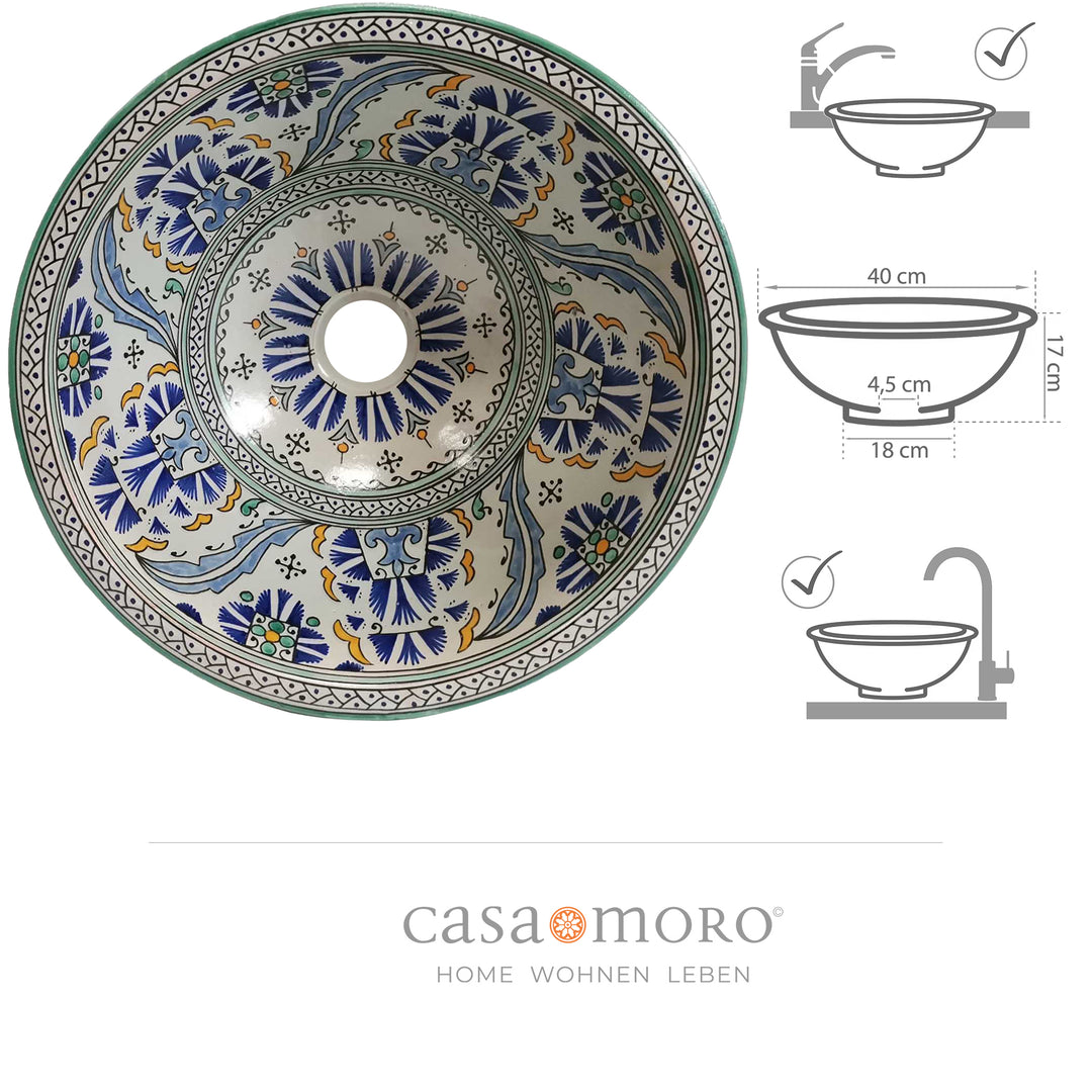 Washbasin for guest bathroom