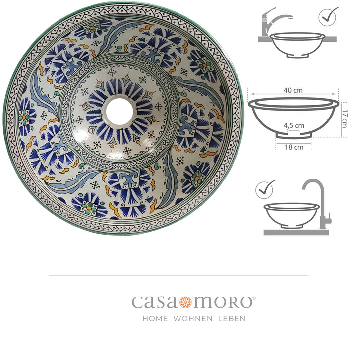 Washbasin for guest bathroom