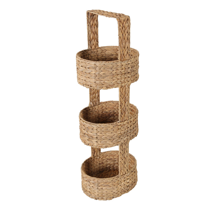 Stella wicker shelf with 3 shelves