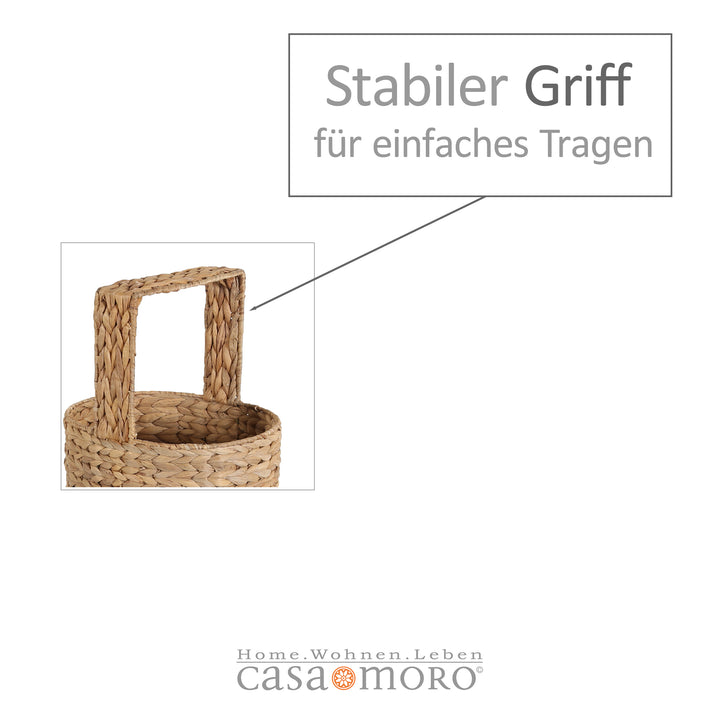 Stella wicker shelf with 3 shelves