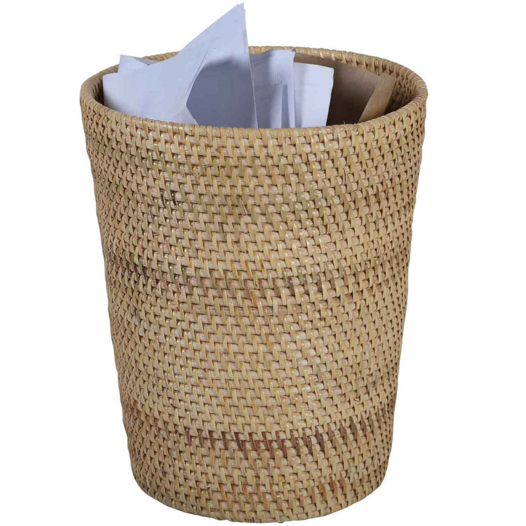 Nila Natural Rattan Wastebasket