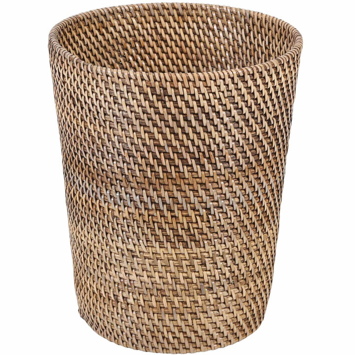 Rattan wastebasket Nila Light Brown