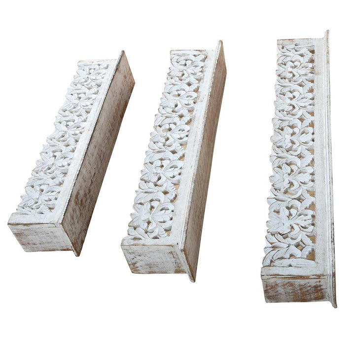Mandala wall shelf Moucharabi set of 3