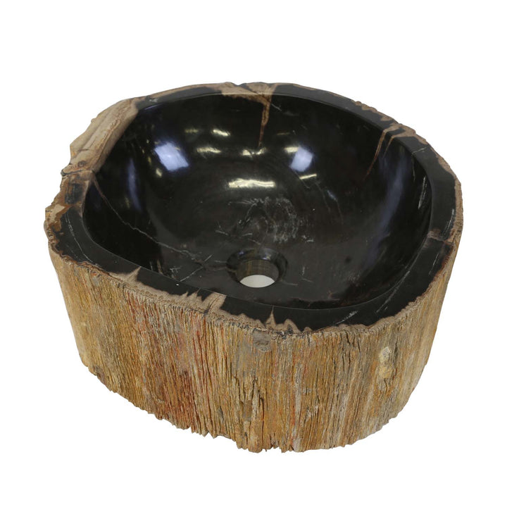 Fossilized wood washbasin Olivia