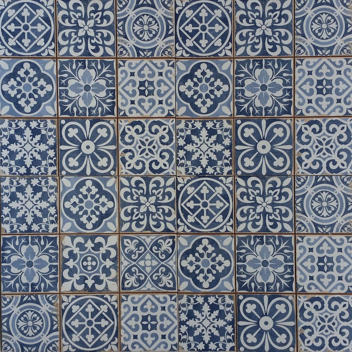 Moroccan tiles Rahel Blue Patchwork