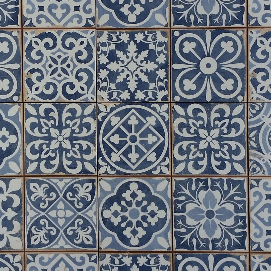 Moroccan tiles Rahel Blue Patchwork