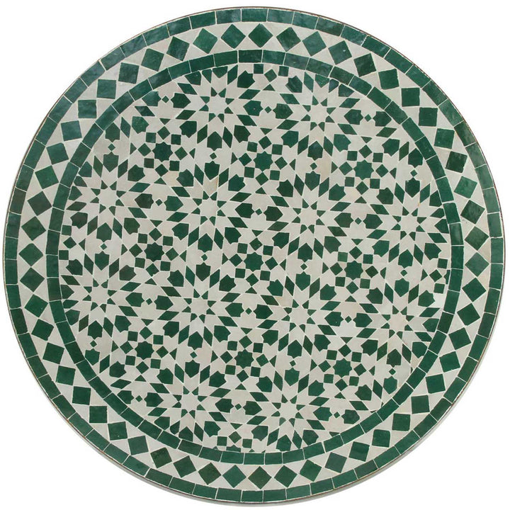 Mosaic bistro table, round, 70 cm, Ankabut white