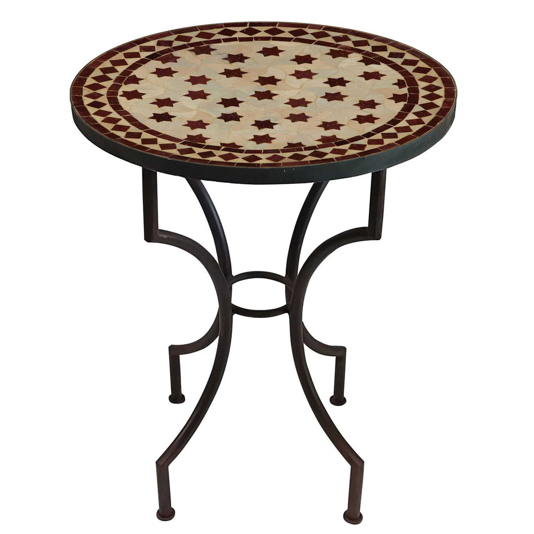 Mosaic table from Morocco - Round - M60-27