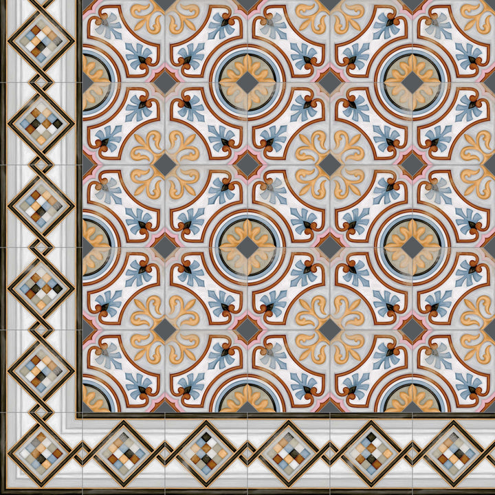 Oriental corner border Diglas