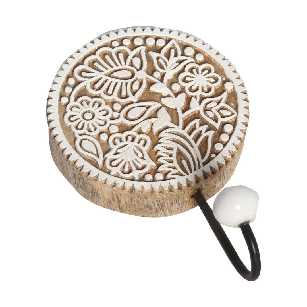 Oriental coat hooks, set of 3, Yasid