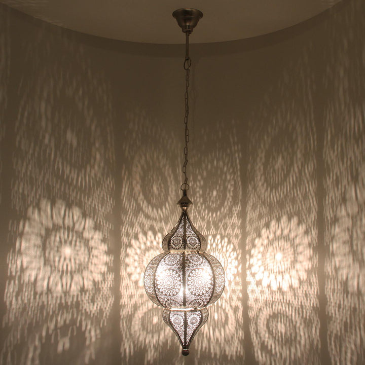 Oriental silver lantern Melisa