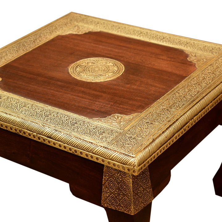 Oriental opium table, brass S