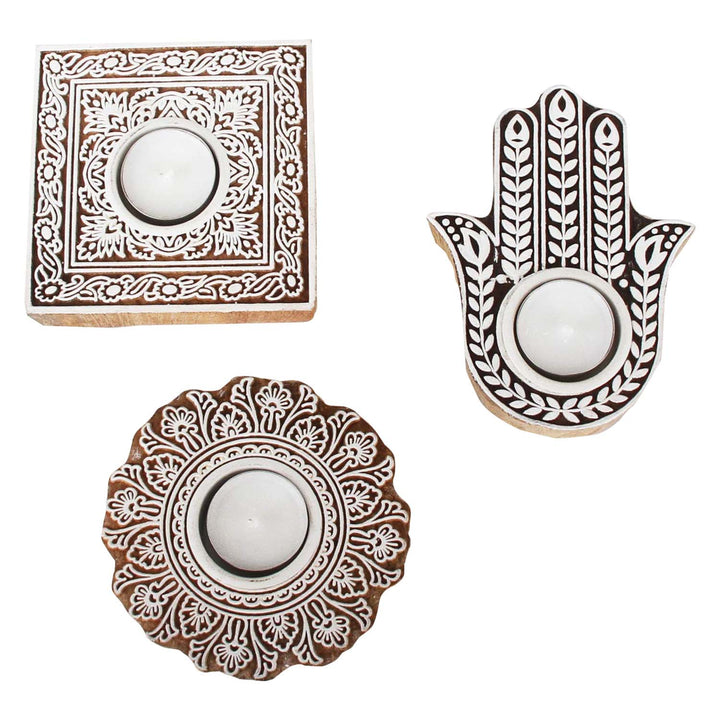 Sahra Oriental Tealight Holder Set of 3