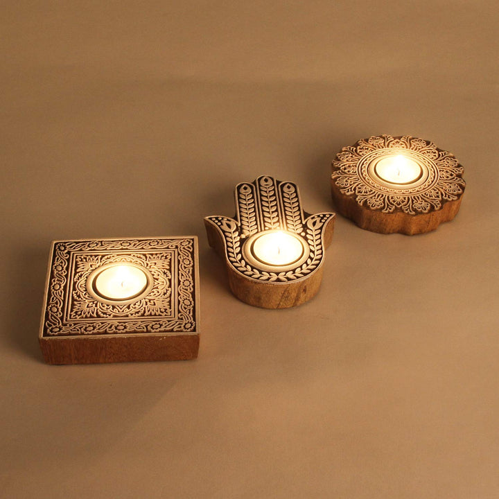 Sahra Oriental Tealight Holder Set of 3