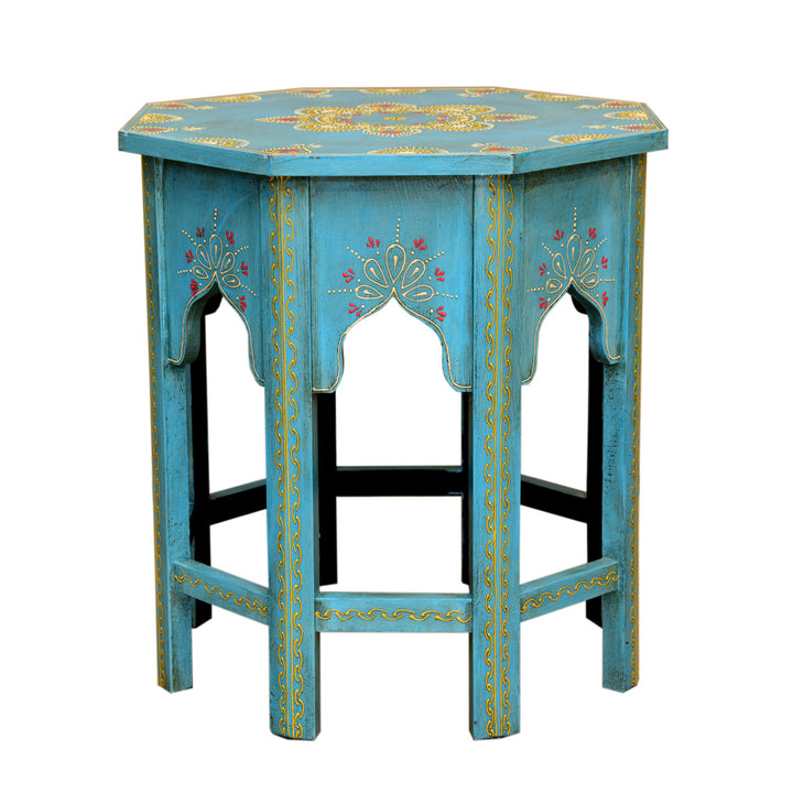 Saada Blue Oriental Side Table L