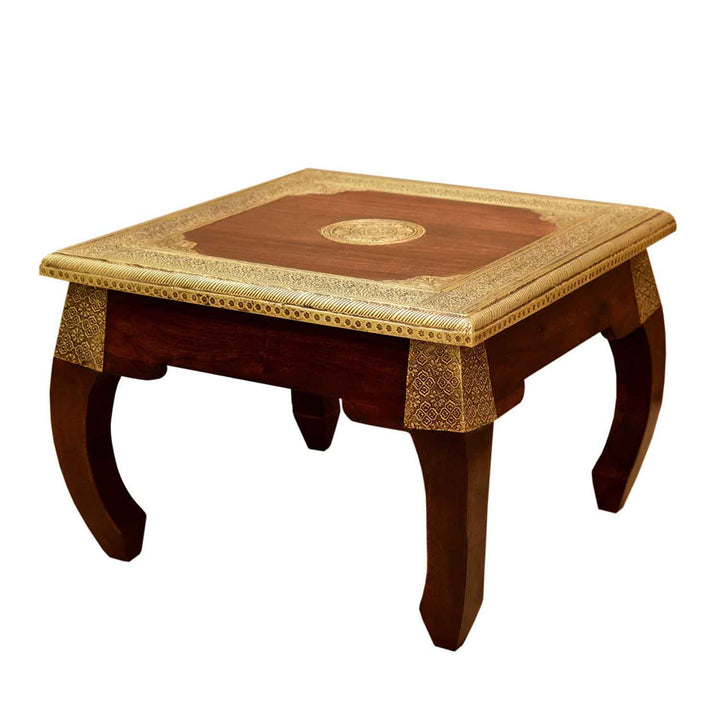 Oriental opium table, brass M