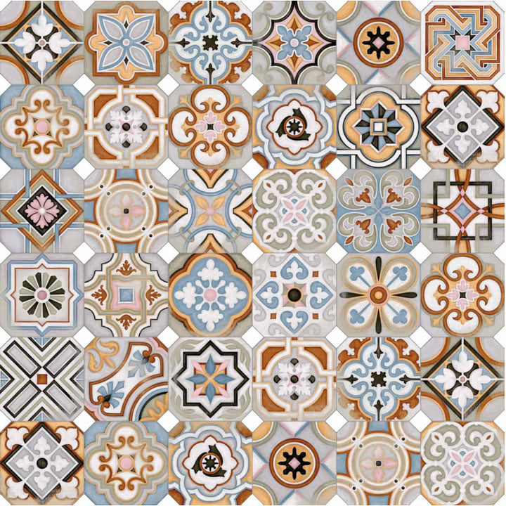 Patchwork tiles Musichalls Multicolor
