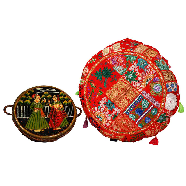 Patchwork yoga cushion Lali