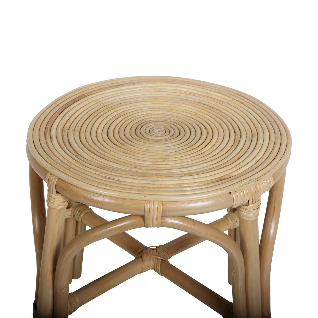Deria rattan side table
