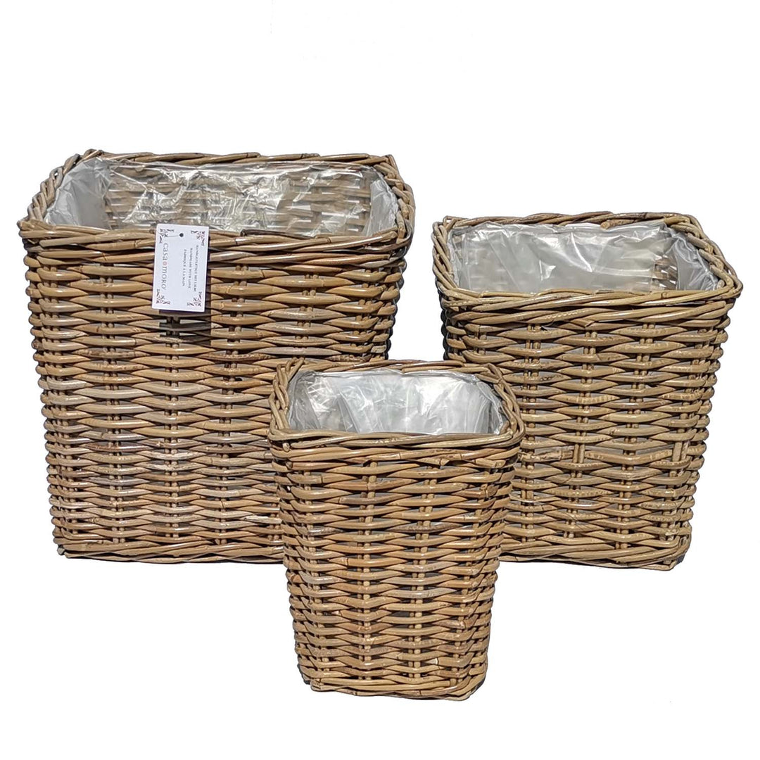 Rattan basket Turin