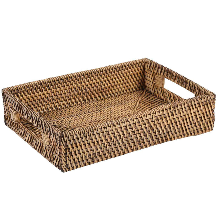 Lisa rectangular rattan tray