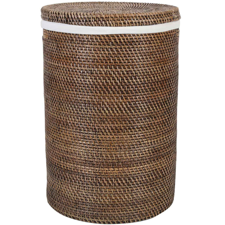 Rattan laundry basket Cleo Brown