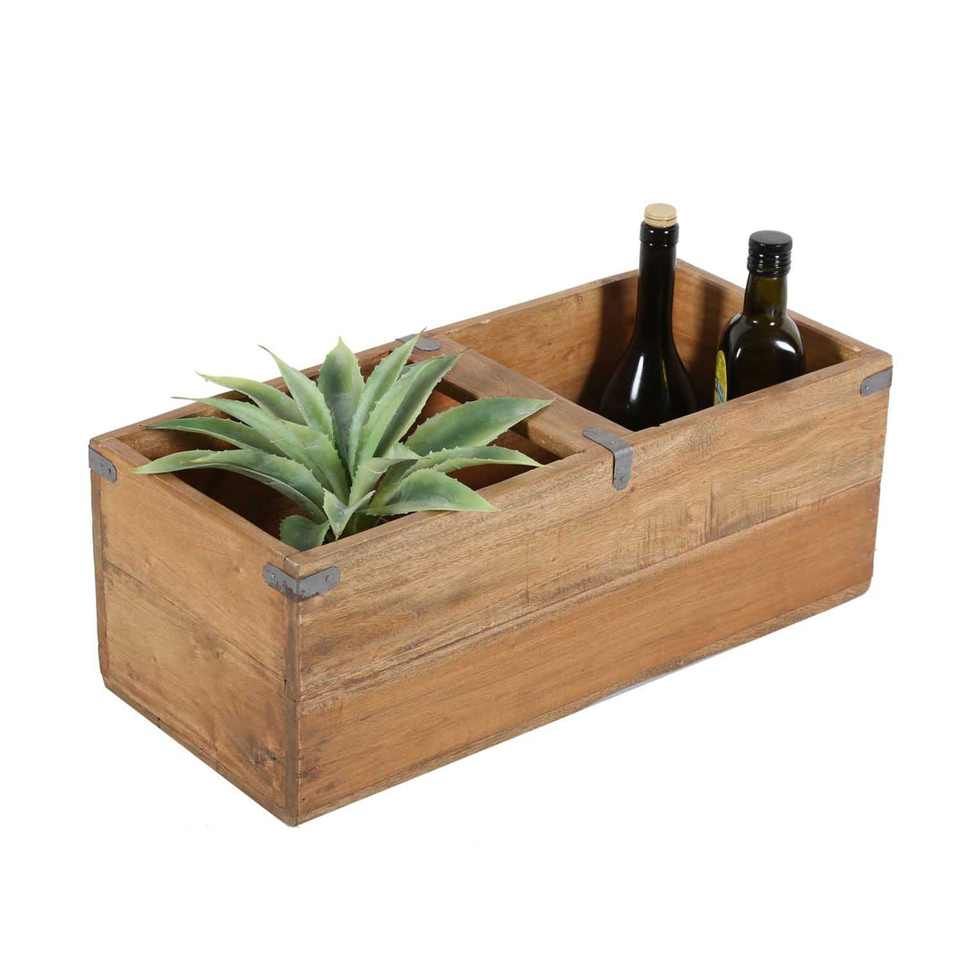 Teak wood box Enzo set of 3