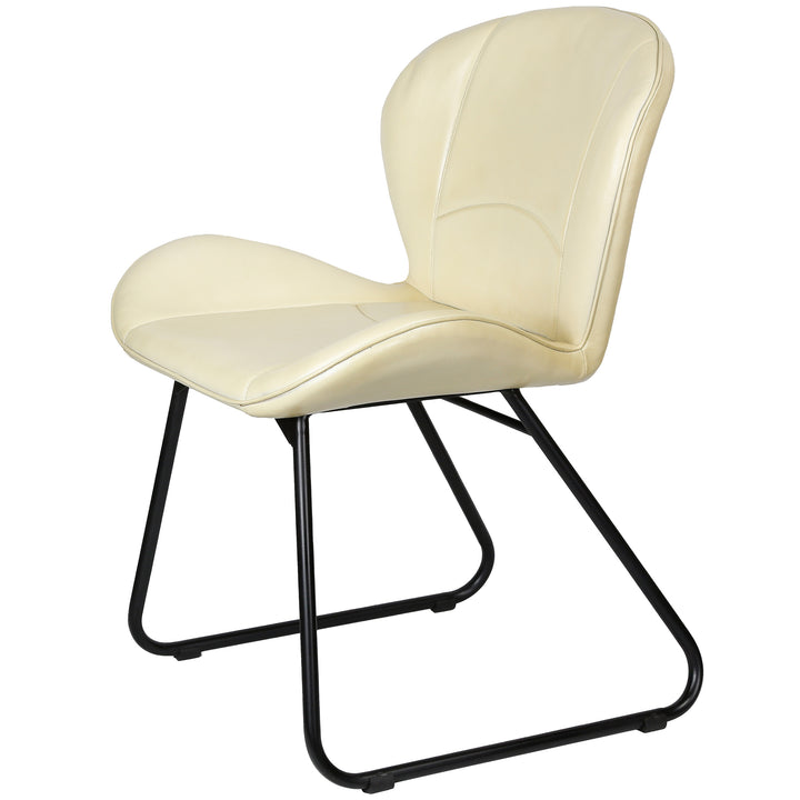 Beige leather chair