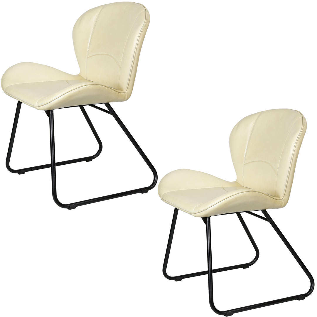 Beige leather chair